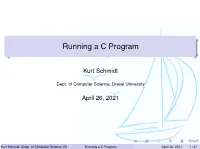 Running a C Program