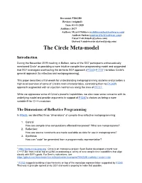 The Circle Meta-Model