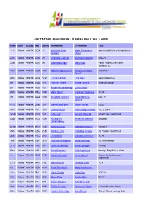 49Erfx Flight Assignments - Q Series Day 3 Race 5 and 6