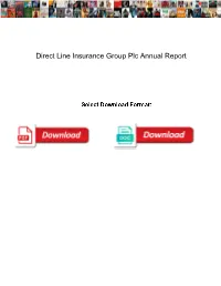 Direct Line Insurance Group Plc Annual Report