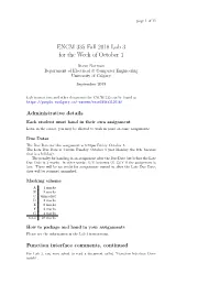 ENCM 335 Fall 2018 Lab 3 for the Week of October 1
