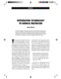 INTEGRATING TECHNOLOGY to REDUCE FRATRICIDE Larry Doton