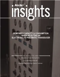 Remember Capacity & Consumption When