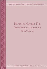 The Zimbabwean Diaspora in Canada