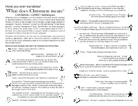 What Does Chrismon Mean?
