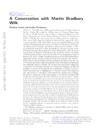 A Conversation with Martin Bradbury Wilk