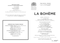 Boheme Cinema Cast Sheet January 2020 ENG ENCORE.Indd