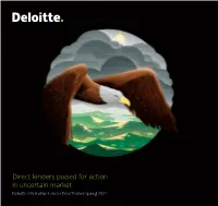 Deloitte Alternative Lender Deal Tracker Spring 2021 This Issue Covers Data for the Second Half of 2020 and Includes 232 Alternative Lender Deals