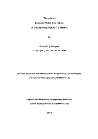 In Transitioning Ulevs to Market by Gavin DJ Harper 2014