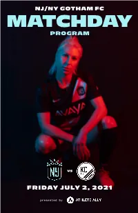 Matchday Program