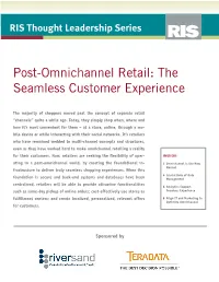 Post-Omnichannel Retail: the Seamless Customer Experience