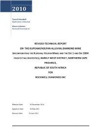 Report Format NI 43-101 (Rockwell)