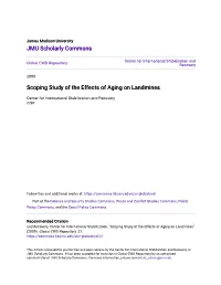 Scoping Study of the Effects of Aging on Landmines