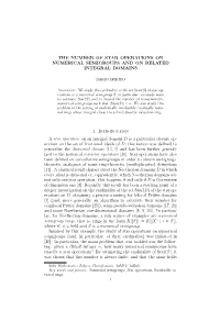 The Number of Star Operations on Numerical Semigroups and on Related Integral Domains