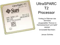 Ultrasparc T2 Processor