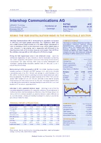 2016 11 03 Intershop Communications AG