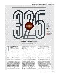 Hotels' 325 CHINESE OPERATORS VAULT