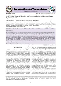 International Journal of Veterinary Science Editor@Ijvets.Com