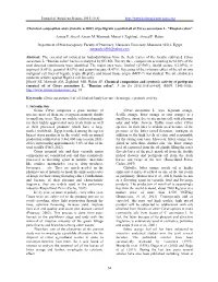Journal of American Science 2015;11(8)
