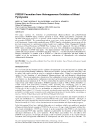 PCDD/F Formation from Heterogeneous Oxidation of Wood Pyrolysates