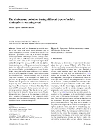 The Stratopause Evolution During Different Types of Sudden Stratospheric Warming Event