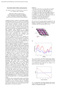 Theoretical Study of Silicene and Germanene References 1