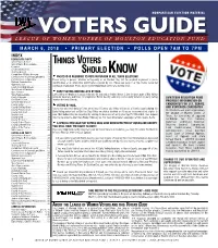 Things Voters Shouldknow