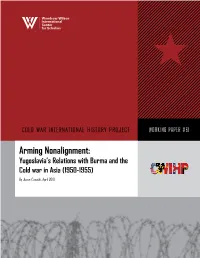 Arming Nonalignment: Yugoslavia's Relations with Burma and the Cold