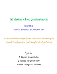 Introduction to Loop Quantum Gravity