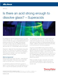 Is There an Acid Strong Enough to Dissolve Glass? – Superacids