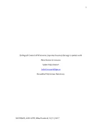 1 Biological Control of Wireworm (Agriotes Lineatus) Damage To