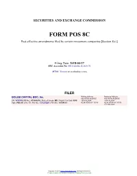 GOLUB CAPITAL BDC, Inc. Form POS 8C Filed 2018-04-27