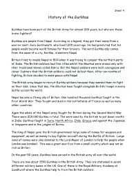 History of the Gurkhas