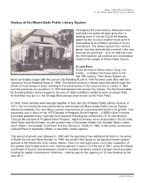 History of the Miami-Dade Public Library System