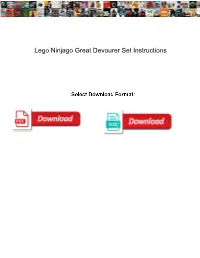 Lego Ninjago Great Devourer Set Instructions