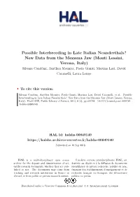 Possible Interbreeding in Late Italian Neanderthals?