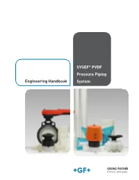 SYGEF® PVDF Pressure Piping System Engineering Handbook