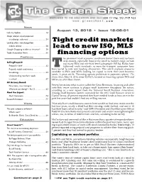 Tight Credit Markets Lead to New ISO, MLS