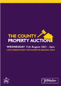 WEDNESDAY 11Th August 2021 - 3Pm LIVE STREAM EVENT with REMOTE BIDDING ONLY Buyers Guide