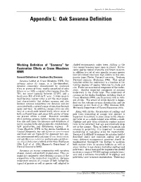 Appendix L: Oak Savanna Definition