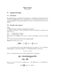 Argument Principle