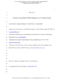 Controls on Tetrahedral Fe(III) Abundance in 2:1 Phyllosilicates