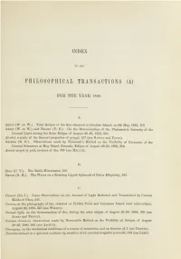 Philosophical Transactions (A)