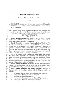 Senate Resolution No. 1705