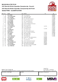 Superbike Classification