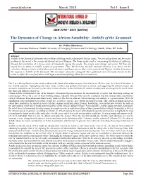 The Dynamics of Change in African Sensibility: Anthills of the Savannah