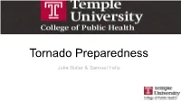 Tornado Preparedness Slides