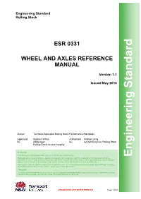 Wheel and Axles Reference Manual