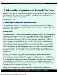 A Dabrowskian Interpretation of the Movie the Piano