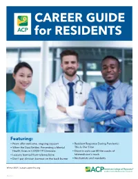 CAREER GUIDE for RESIDENTS